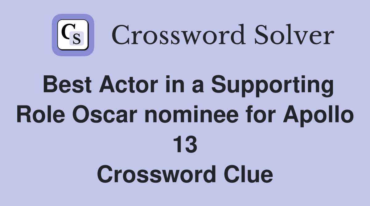 1992 oscar nominee stephen crossword clue